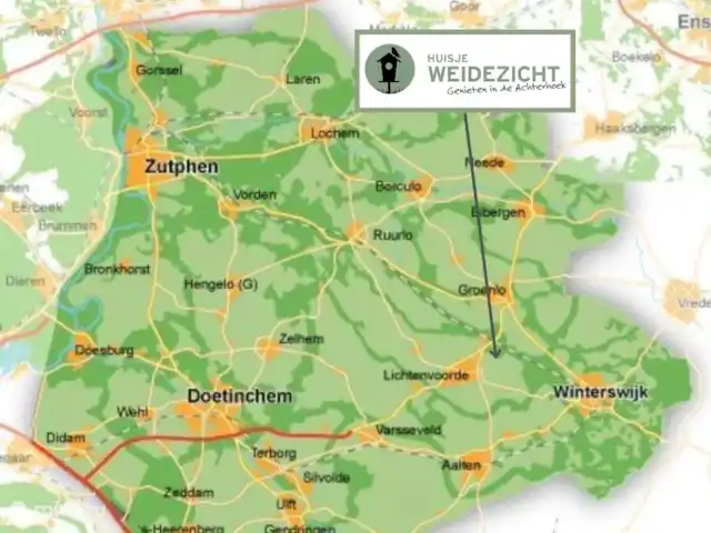Huisje Weidezicht ligt in Lievelde.
Dichtbij Lichtenvoorde, Lichtenvoorde en Winterswijk